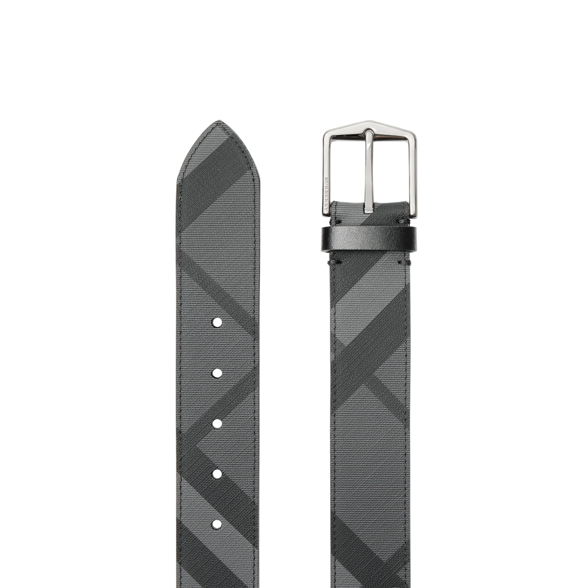 Ceinture à motif London check - Charcoal & Black