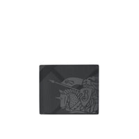 Portefeuille à rabat motif Cavalier - Charcoal & Black