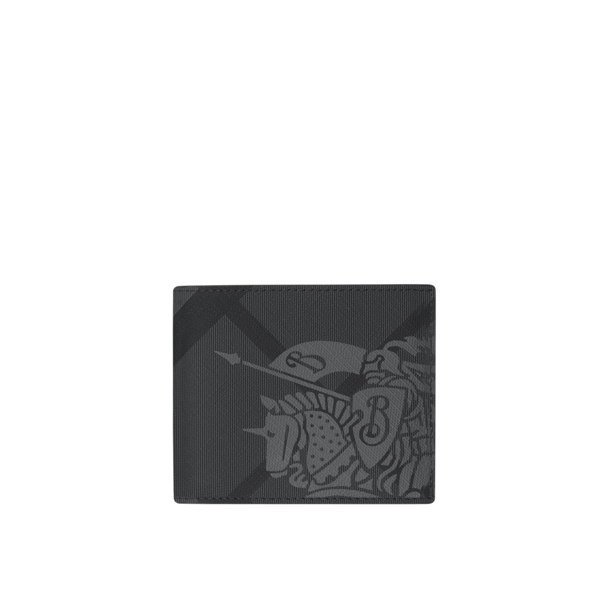 Portefeuille à rabat motif Cavalier - Charcoal & Black