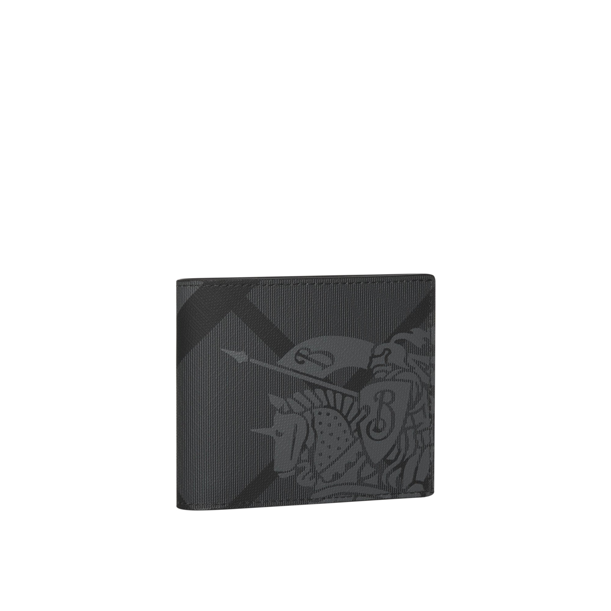 Portefeuille à rabat motif Cavalier - Charcoal & Black