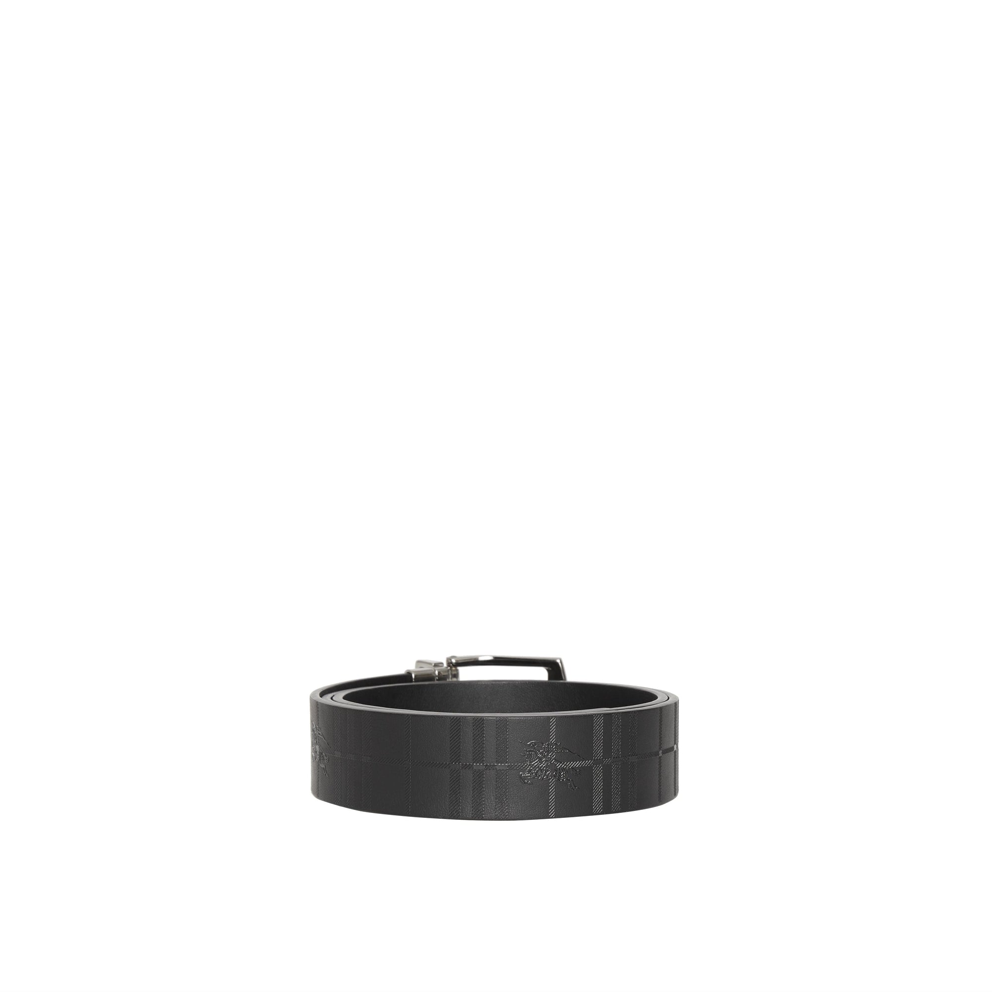 Ceinture Cavalier réversible en cuir - Black