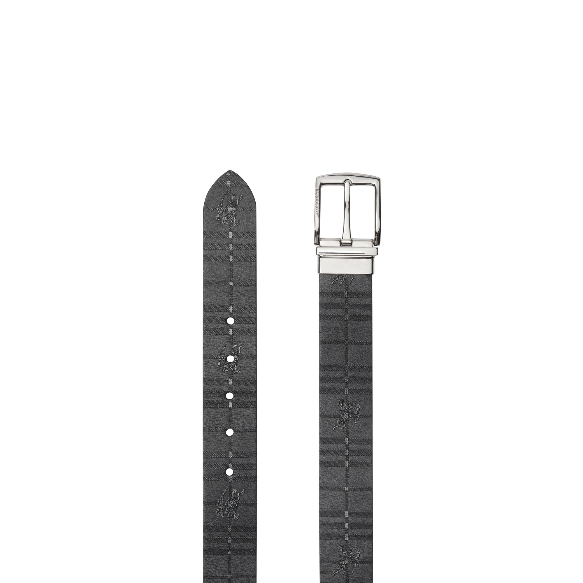 Ceinture Cavalier réversible en cuir - Black