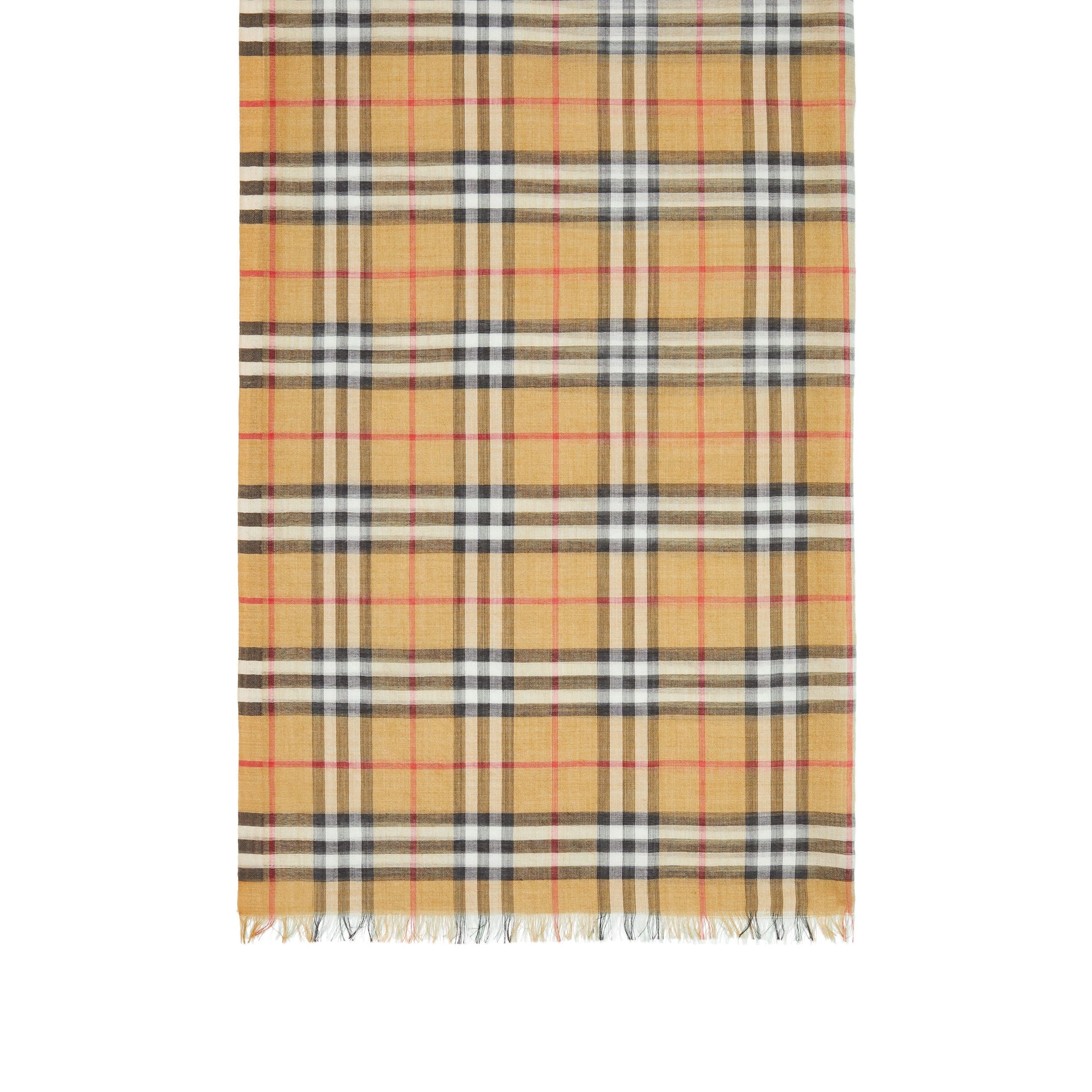 Écharpe en laine et soie à motif Vintage check et color-block - Light Mint