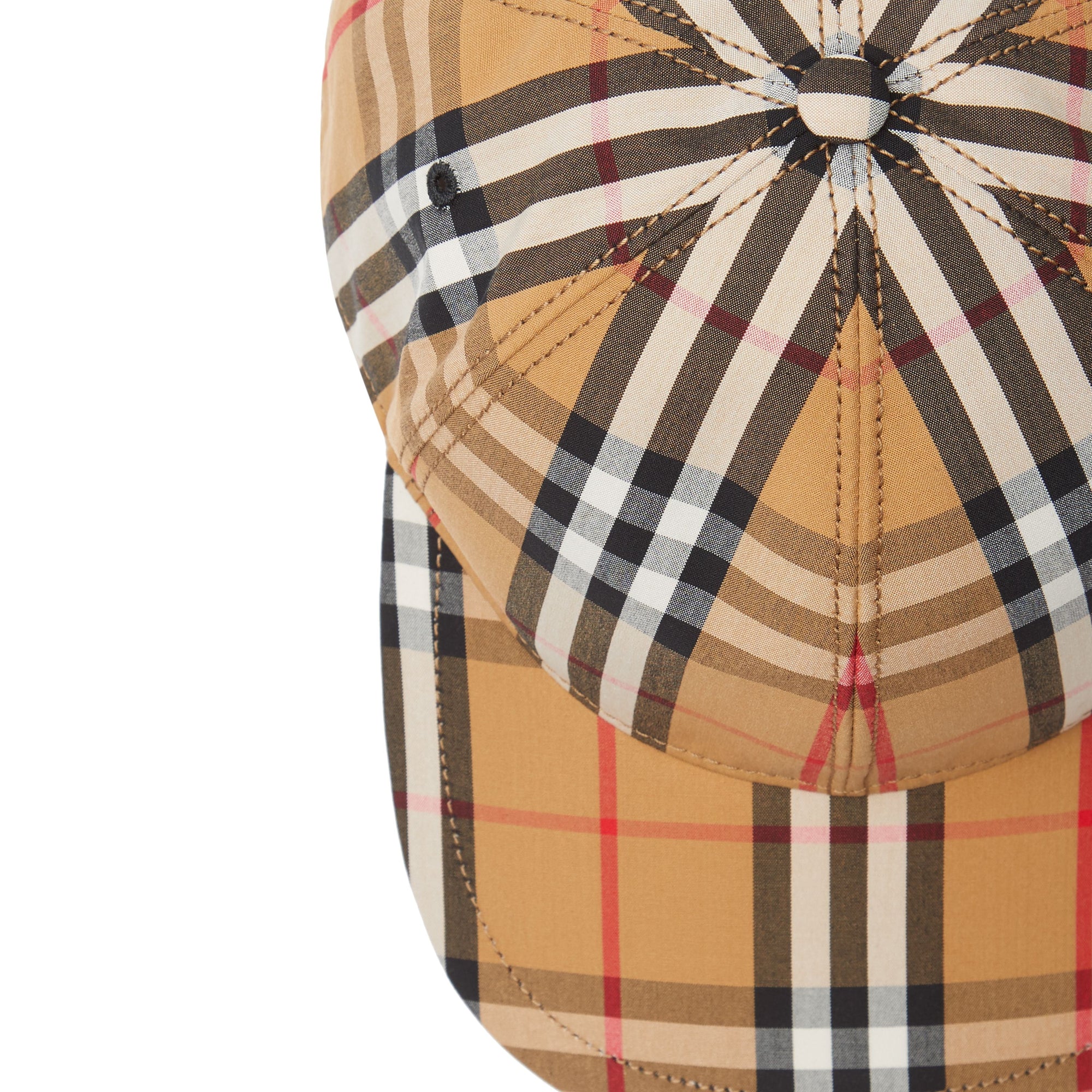 Casquette de baseball à motif Vintage check - Antique Yellow