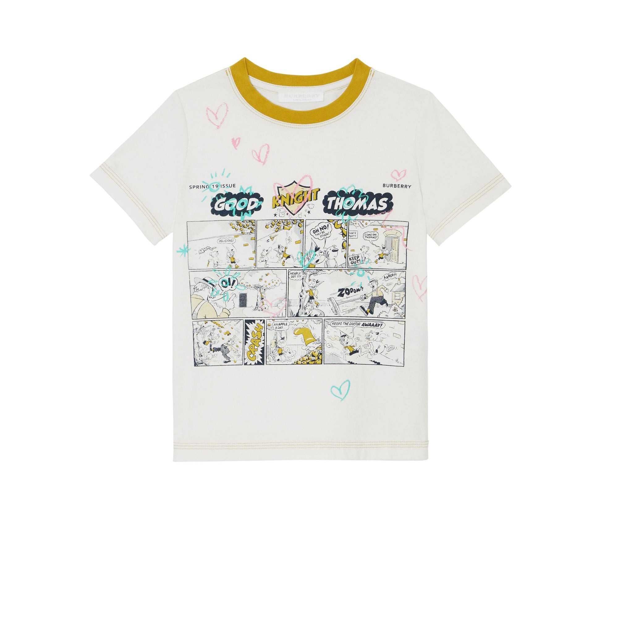 T-shirt en coton à imprimé bande dessinée - Light Stone
