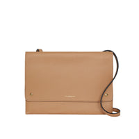 Sac à bandoulière en cuir à rabat - Light Camel