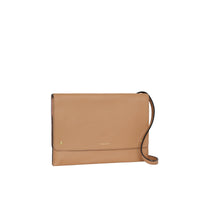 Sac à bandoulière en cuir à rabat - Light Camel