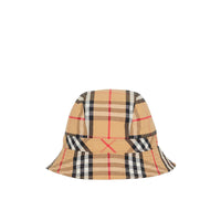 Bob en coton à motif Vintage check - Antique Yellow
