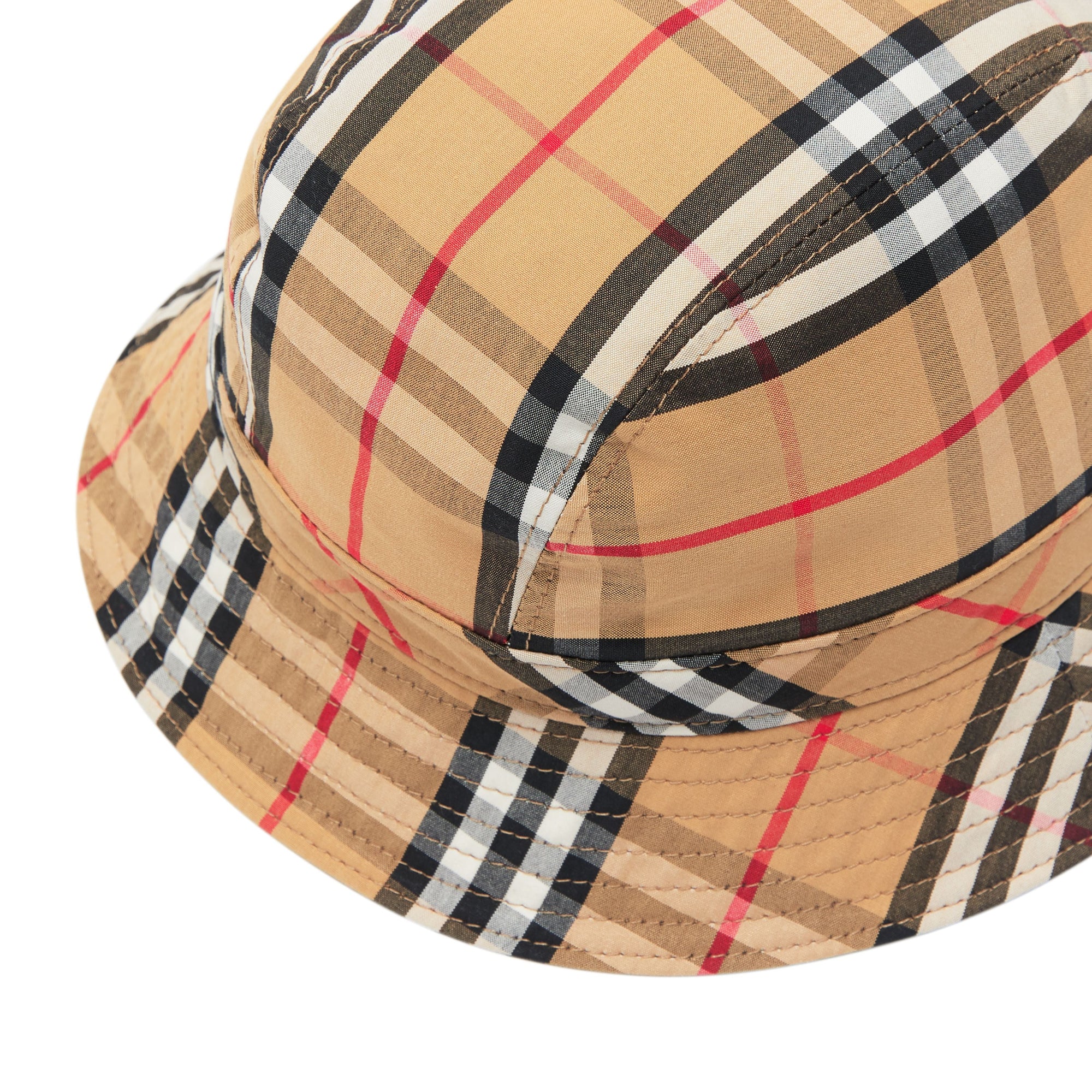 Bob en coton à motif Vintage check - Antique Yellow