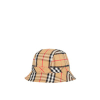 Bob en coton à motif Vintage check - Antique Yellow