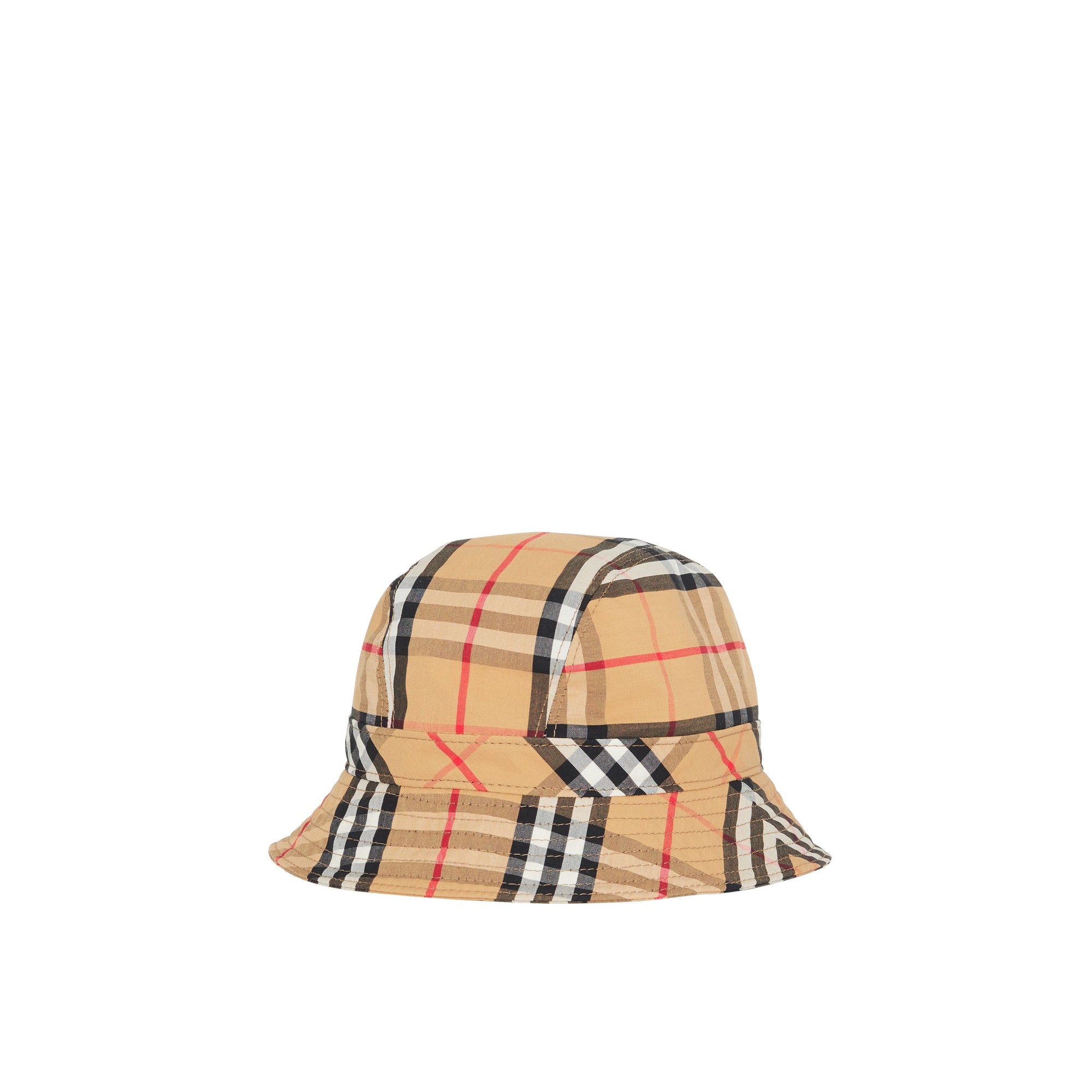 Bob en coton à motif Vintage check - Antique Yellow