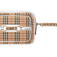 Sac caméra The Link à motif check de 1983 - Silver