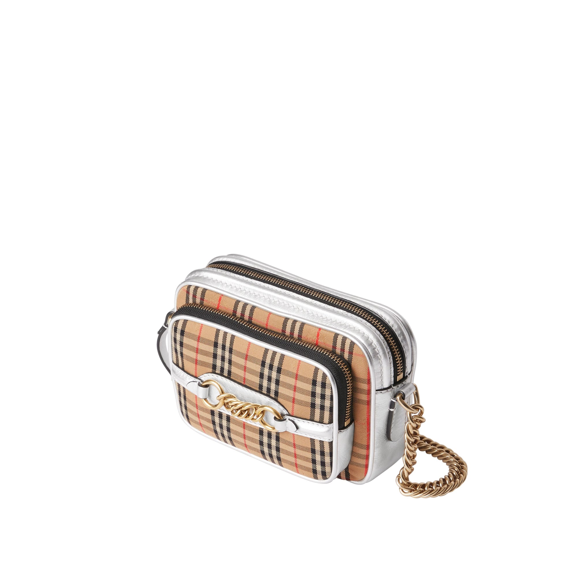 Sac caméra The Link à motif check de 1983 - Silver