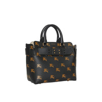 Petit sac The Belt en cuir avec emblème du Cavalier - Black