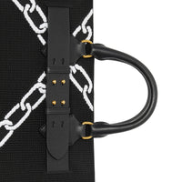 Sac The Belt moyen à motif chaîne tricoté - Black