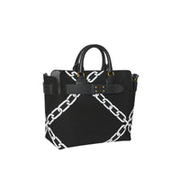 Sac The Belt moyen à motif chaîne tricoté - Black