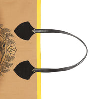 Sac tote The Giant avec écusson d'archive en maille - Black & Iris Yellow