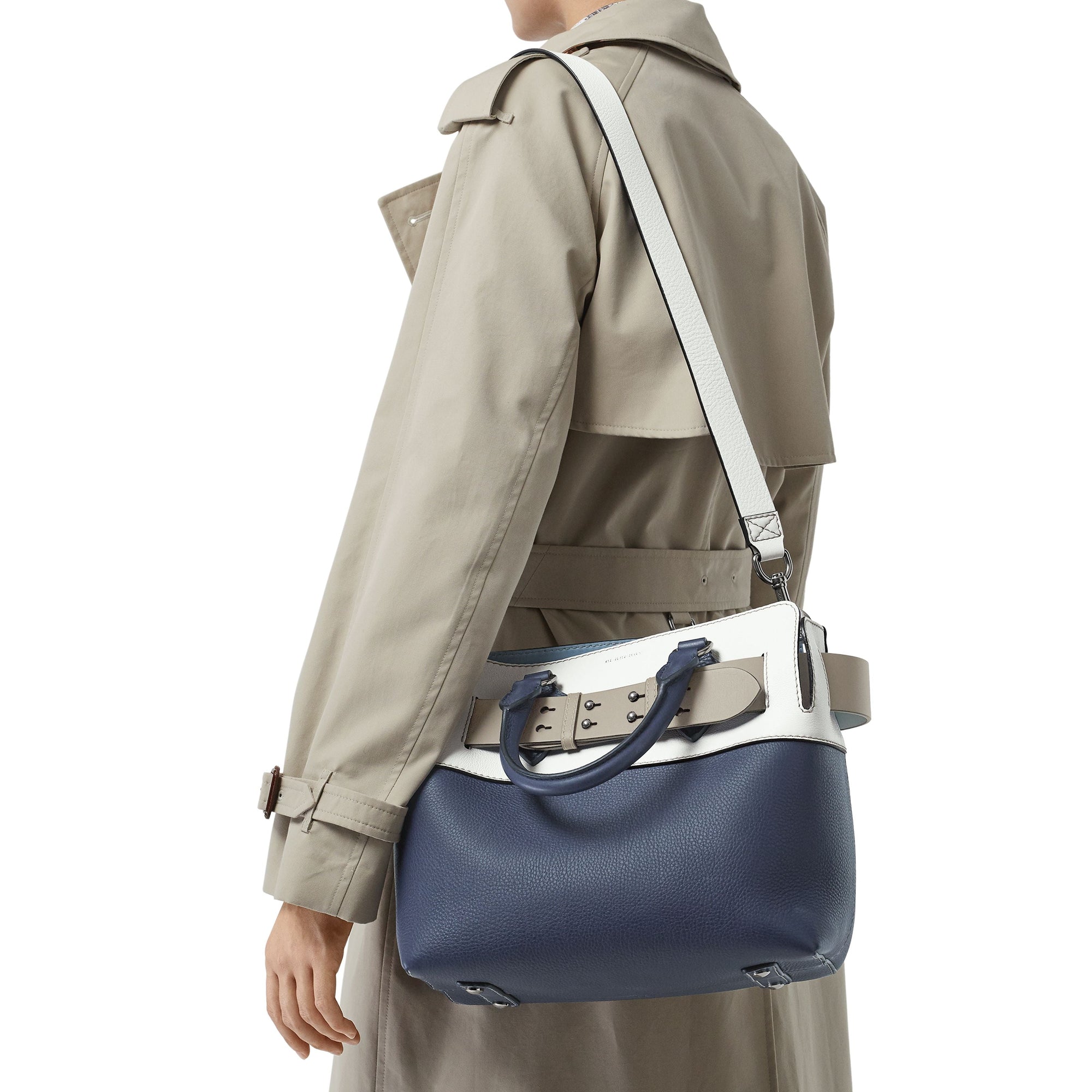 Petit sac The Belt en cuir à quatre couleurs - Rgncy Blue & Whte