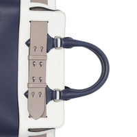 Petit sac The Belt en cuir à quatre couleurs - Rgncy Blue & Whte