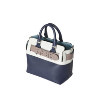 Petit sac The Belt en cuir à quatre couleurs - Rgncy Blue & Whte