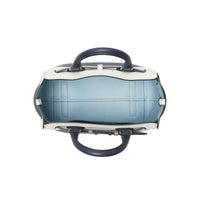 Petit sac The Belt en cuir à quatre couleurs - Rgncy Blue & Whte