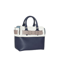 Petit sac The Belt en cuir à quatre couleurs - Rgncy Blue & Whte