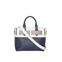 Petit sac The Belt en cuir à quatre couleurs - Rgncy Blue & Whte