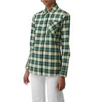 Chemise en coton à motif check - Dark Cedar Green