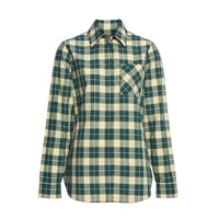 Chemise en coton à motif check - Dark Cedar Green