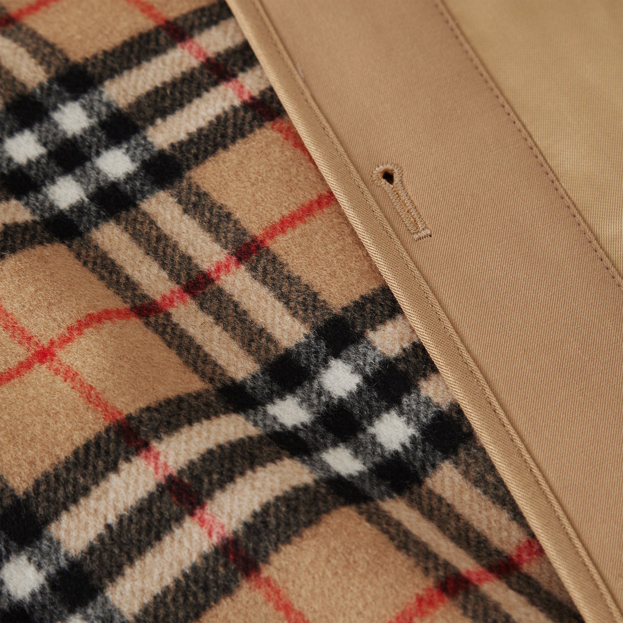 Gilet intérieur en laine et cachemire pour trench Burberry - Antique Yellow