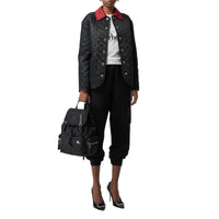 Sac The Rucksack moyen en nylon et cuir - Black