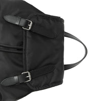 Sac The Rucksack moyen en nylon et cuir - Black