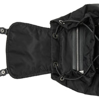 Sac The Rucksack moyen en nylon et cuir - Black