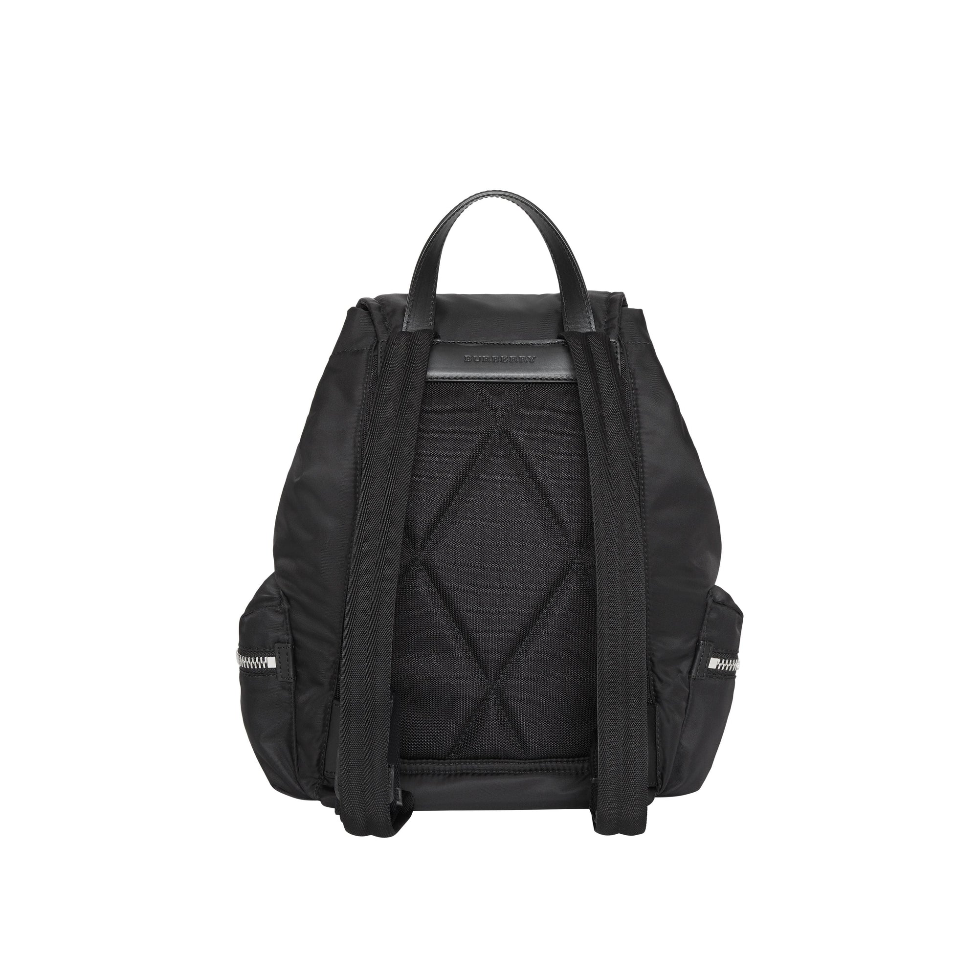 Sac The Rucksack moyen en nylon et cuir - Black