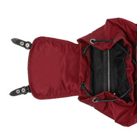 Sac The Rucksack moyen en nylon et cuir - Burgundy Red