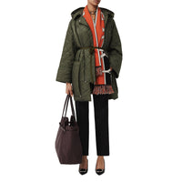Manteau à capuche léger matelassé - Cadet Green