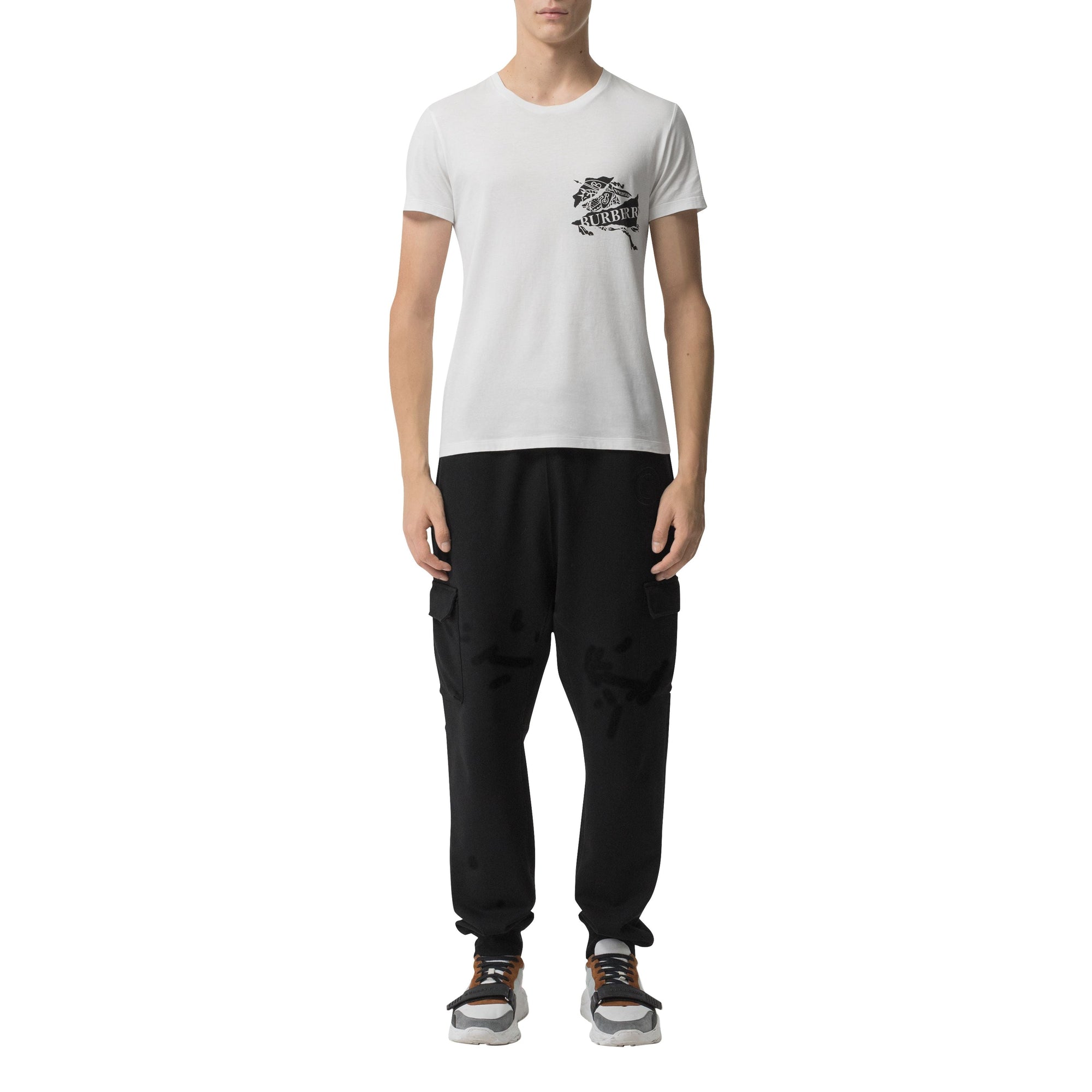 T-shirt en coton avec logo imprimé - White