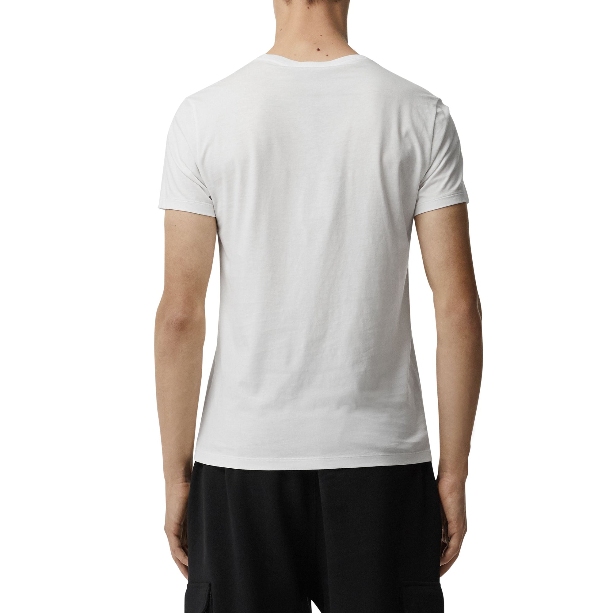 T-shirt en coton avec logo imprimé - White