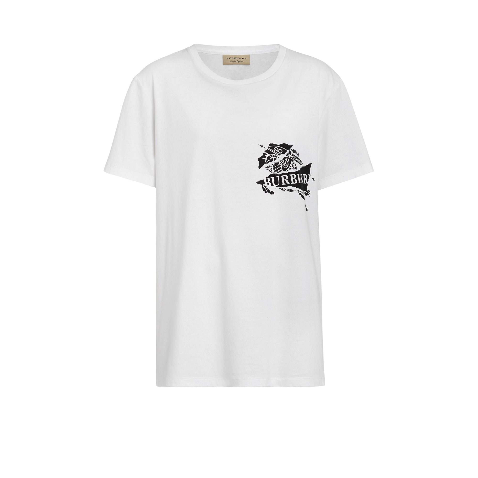 T-shirt en coton avec logo imprimé - White