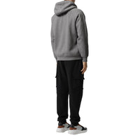 Sweat-shirt à capuche en jersey avec logo brodé - Pale Grey Melange