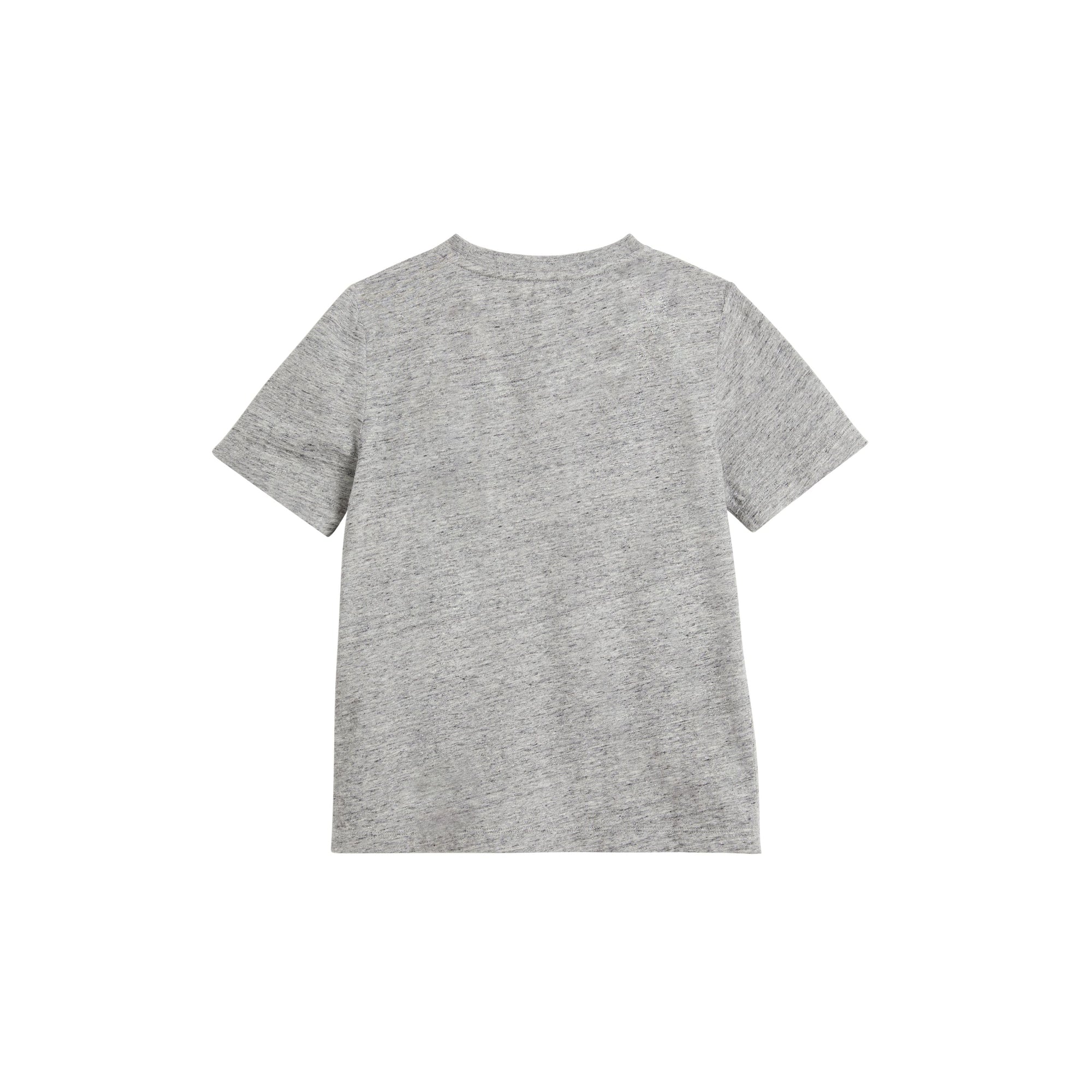 T-shirt en coton mélangé avec logo imprimé - Grey Melange