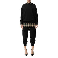 Sweat-shirt en coton avec écusson - Black