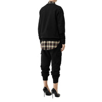 Sweat-shirt en coton avec écusson - Black