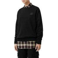 Sweat-shirt en coton avec écusson - Black
