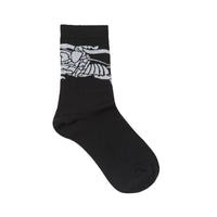 Chaussettes en intarsia avec emblème du Cavalier - Black & White