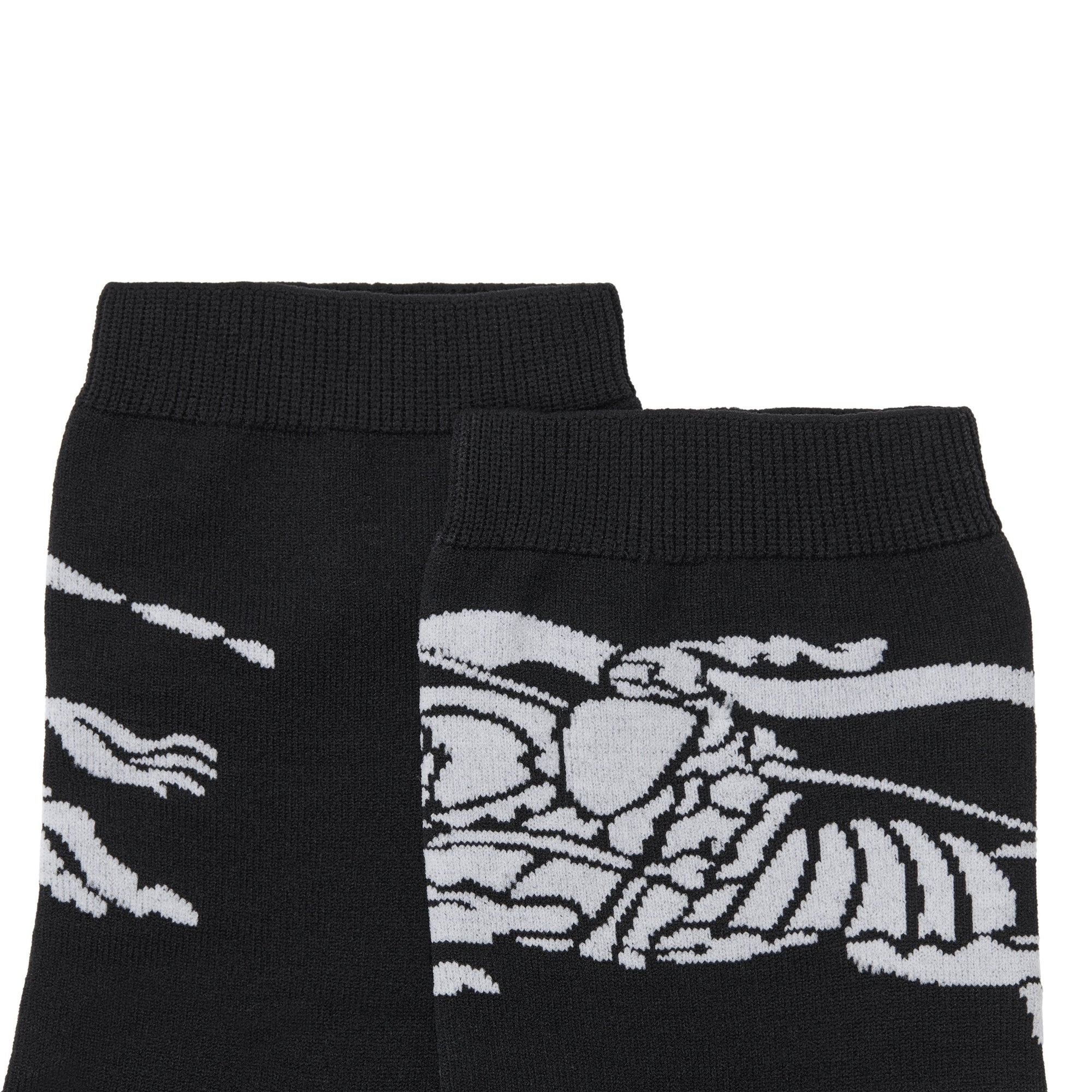 Chaussettes en intarsia avec emblème du Cavalier - Black & White