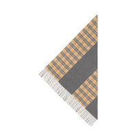 Bandana en cachemire à motif Vintage check - Pewter Grey