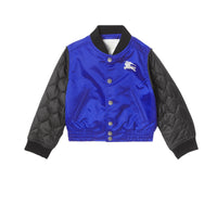 Bomber en nylon avec manches de couleur différente - Bright Spectrum Blue