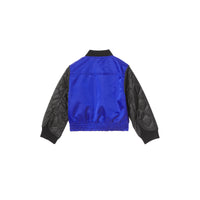 Bomber en nylon avec manches de couleur différente - Bright Spectrum Blue