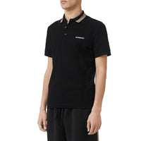 Polo en piqué de coton à rayures iconiques - Black
